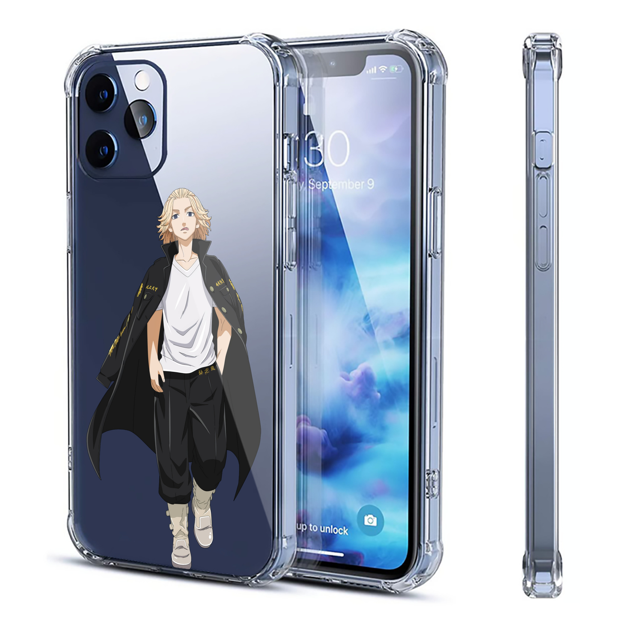 （画像用） 東京リベンジャーズ Tokyo Revengers 【iPhone 12シリーズ対応】透明スマホケース（クリアソフトケース）
